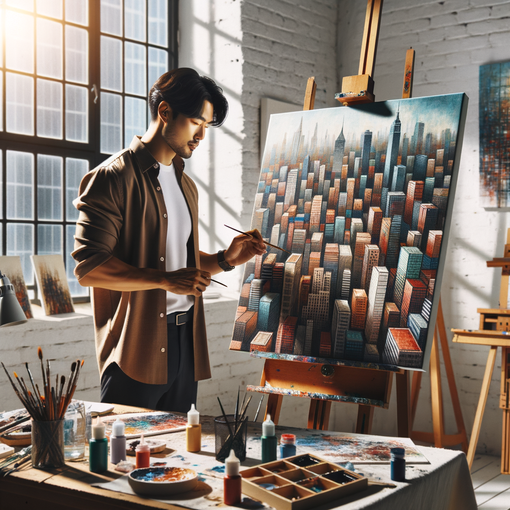 Elaborating City's Painting Art Squares