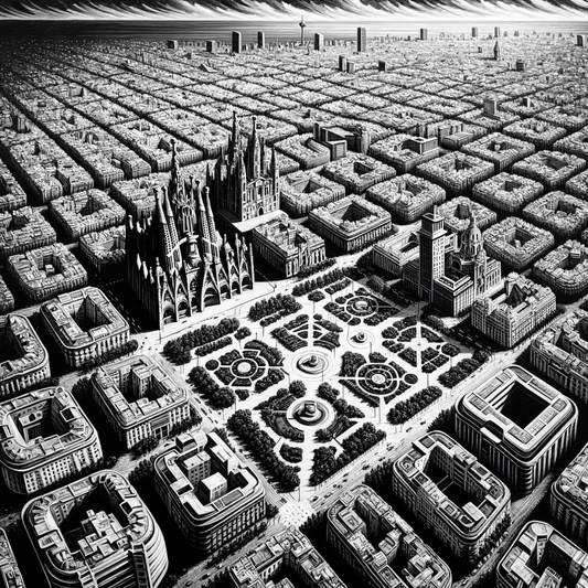 Mix up cities panting art square