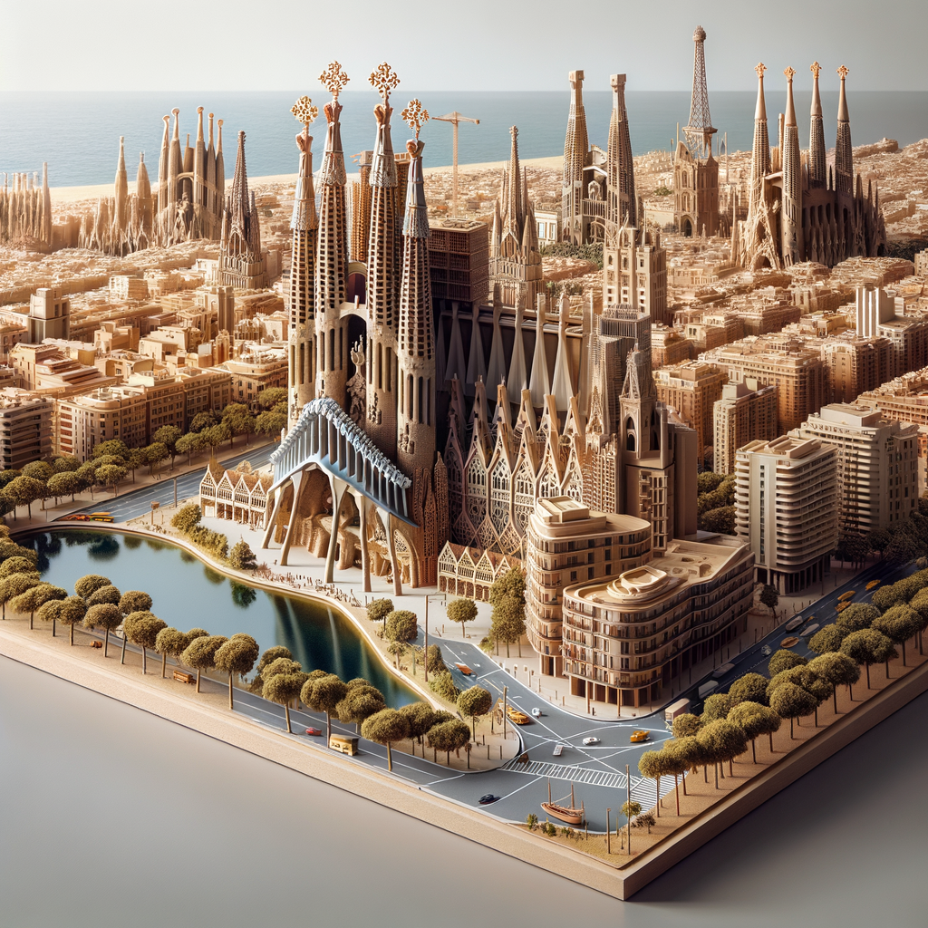 Skyline figure of Barcelona